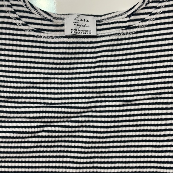 Zara Trafaluc Striped Cropped Tank Top - Picture 2 of 4